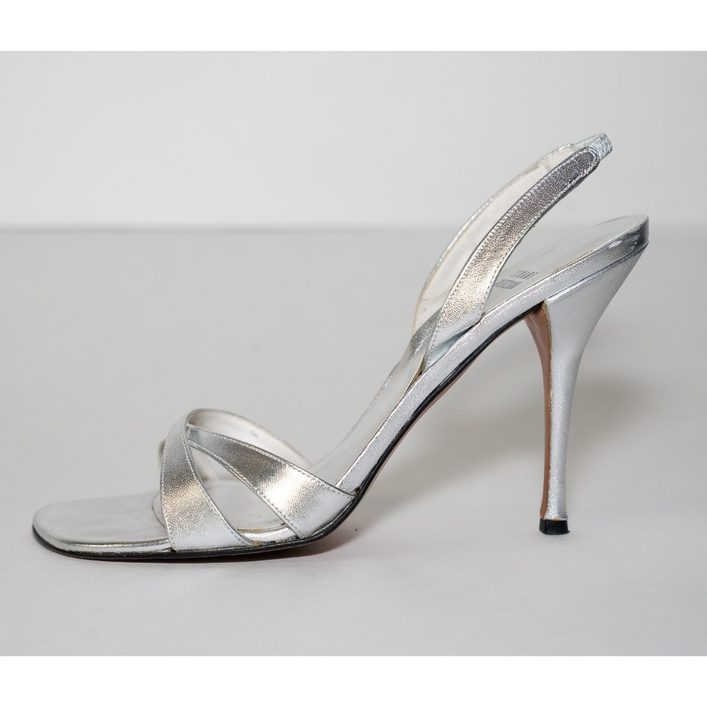 Stuart Weitzman Silver Heels 8.5 - Picture 5 of 5
